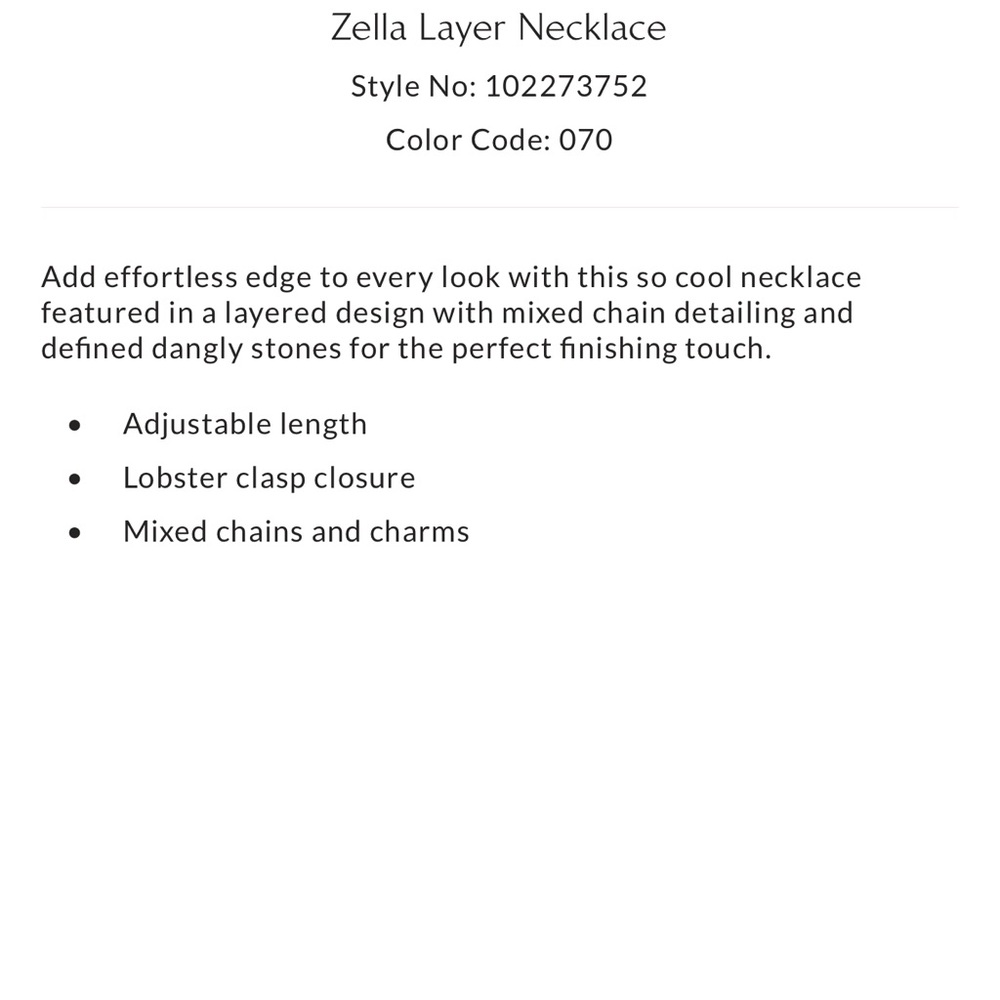 NWOT Free People Zella Layer Necklace in Gold - Picture 2 of 4